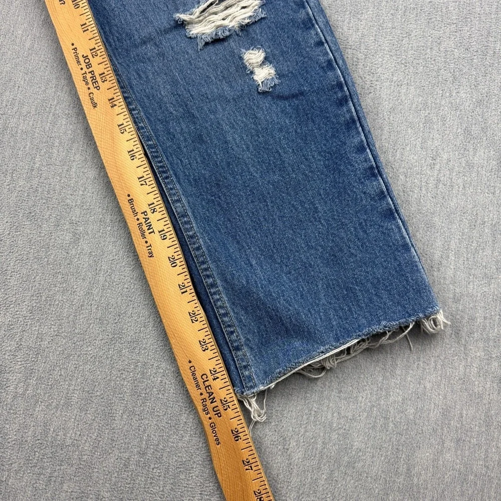 Carmar Emelia Jackson Jeans Womens 28 Blue Button Fly Distressed Raw Hem Pants
